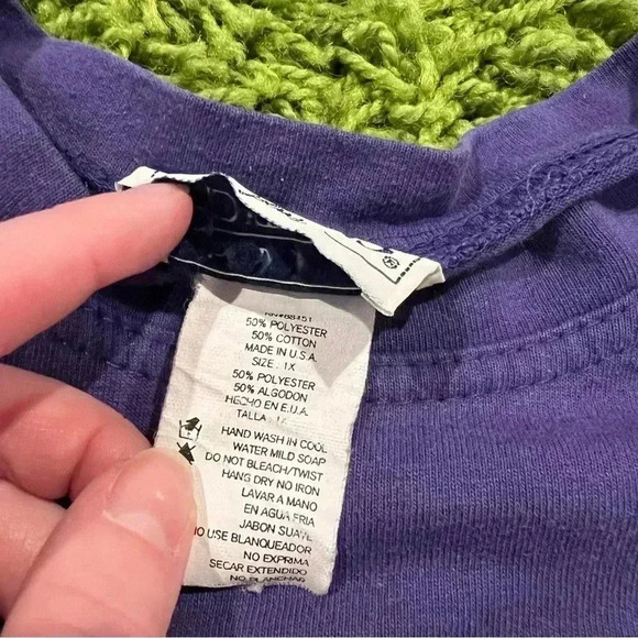 Vintage 80s Pastel Floral Embellished Tee Shirt - Picture 8 of 8